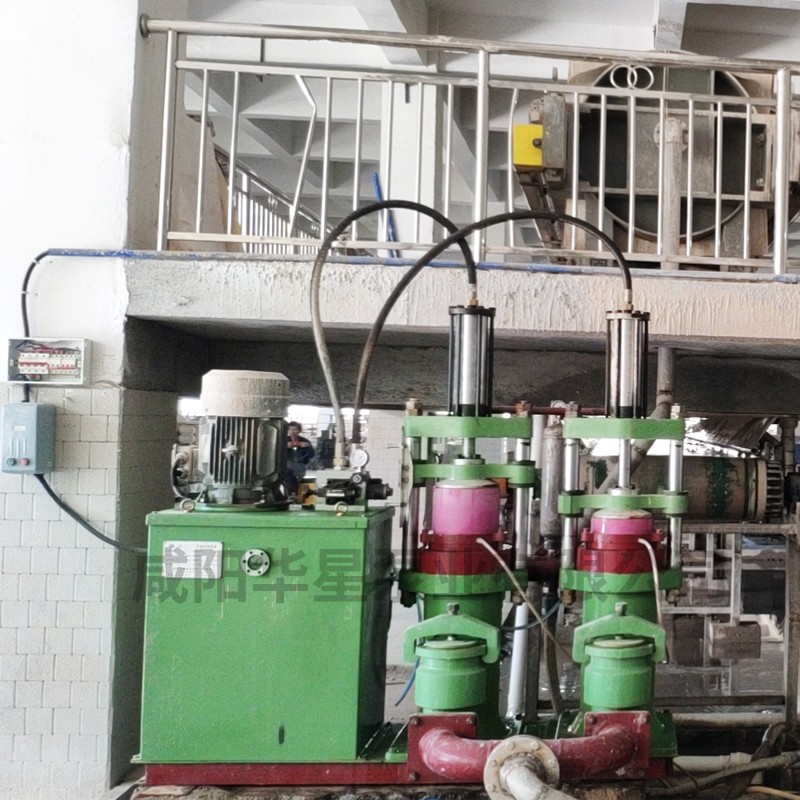 壓濾機節(jiē)能進料泵，液(yè)壓陶瓷柱塞(sai)泥漿泵