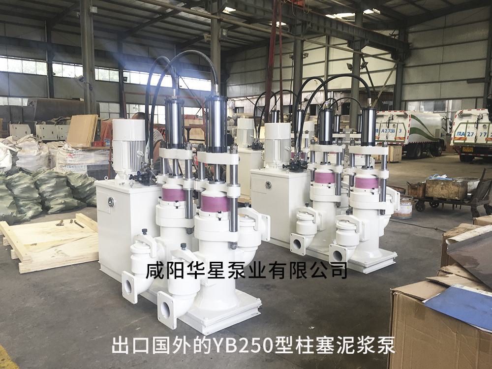 出(chu)口國外的(de)YB250型陶瓷柱(zhu)塞泵